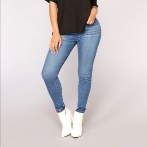 ‘Grace’ Super Soft Skinny Medium Wash Jeans Size 0